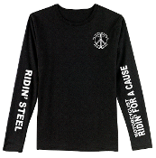 RIDIN' STEEL-Hanes® - Ladies ComfortSoft® Long Sleeve T-Shirt