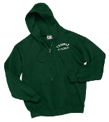 Hanes® Youth Comfortblend®Full-Zip Hooded Sweatshirt-Deep Forest