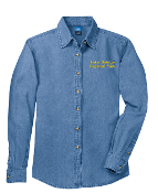 Port & Company® - Ladies Long Sleeve Value Denim Shirt