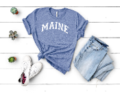 Maine-Bella + Canvas Unisex Heather T-Shirt